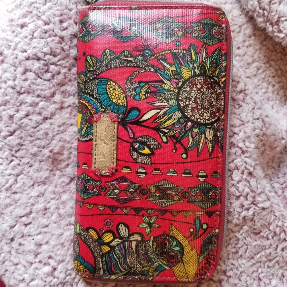 Sakroots Red Owl Wallet